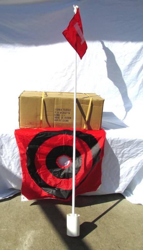 lot 82 image: Large Lot of New Golf Hole With Flag Pole and Target Sets
