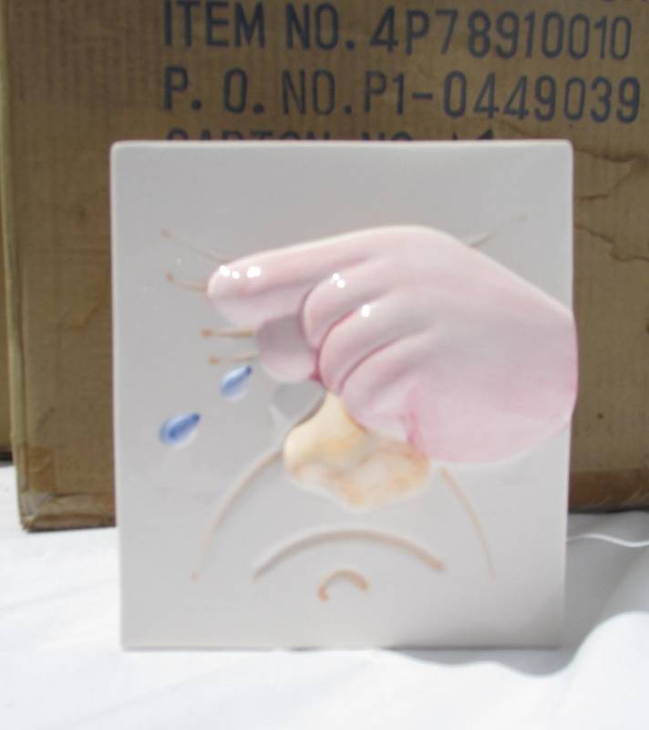 lot 84 image: Case of New Ceramic Tissue Box Covers