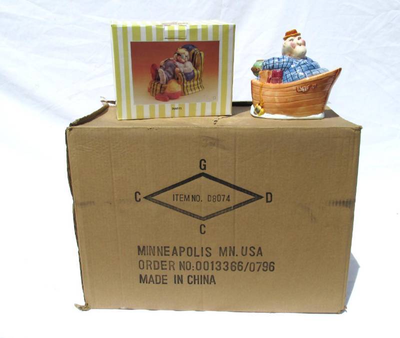 lot 33 image: Case of New Ceramic Club Geezer Retirement Banks