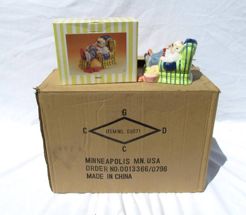 lot 30 image: Case of New Ceramic Club Geezer Retirement Banks