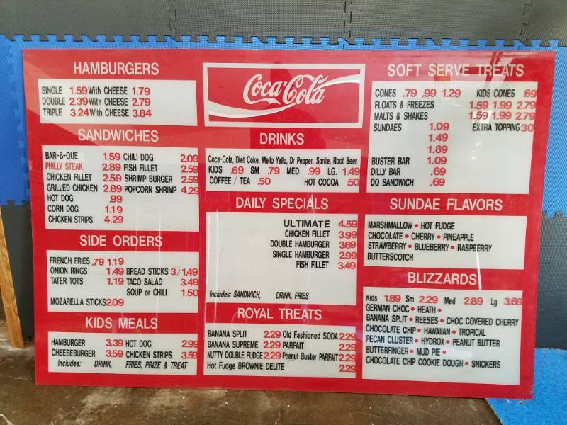 lot 4 image: Cavailer North Dakota Coca-Cola Dairy Queen order sign