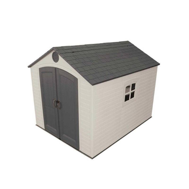 lot 38 image: Lifetime 8 ft. x 10 ft. Total sq. ft. 71.3, total cu. ft. 491.3Outdoor Storage Shed, 6405 - New in Box