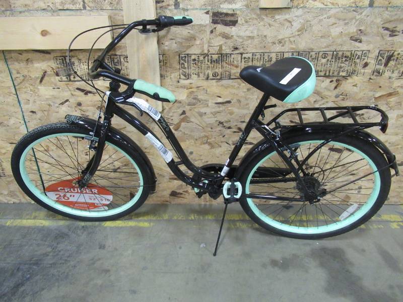 lot 231 image: 26 Schwinn Cruiser - Bent Rear tire, 7 Speed.