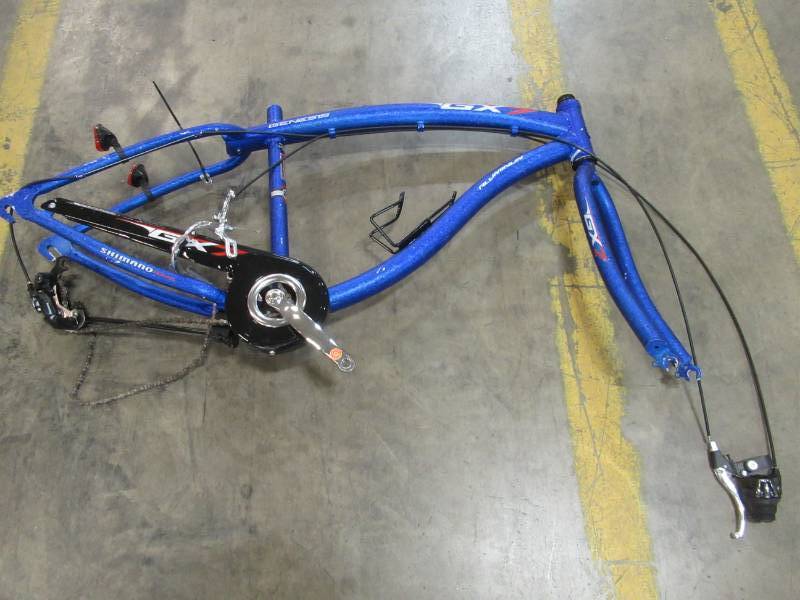 lot 265 image: 29 Aluminum Kent GX7 Cruiser 7 Speed Fork and Frame For Parts or Restore