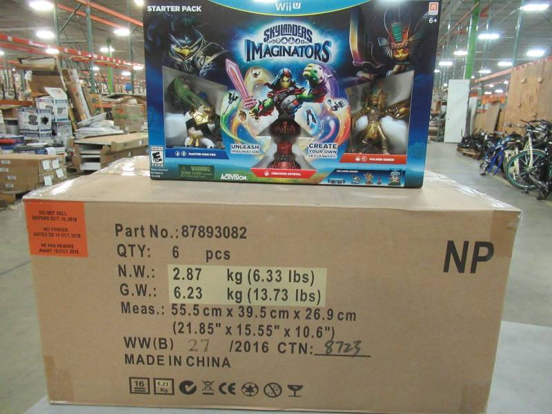 lot 67 image: 1 Unopened Case of Six ActiVision Skylanders Imaginators Collectors Starter Packs Nintendo Wii U, Model WUP-P-BL6E