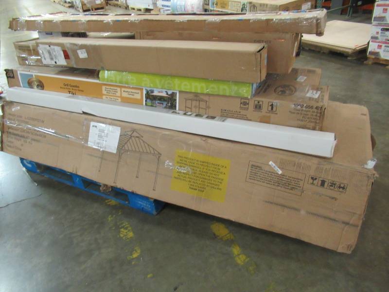 lot 7 image: WHOLESALE MIXED PALLET OF RETURNS - GAZEBOS, RANGE HOODS AND MORE