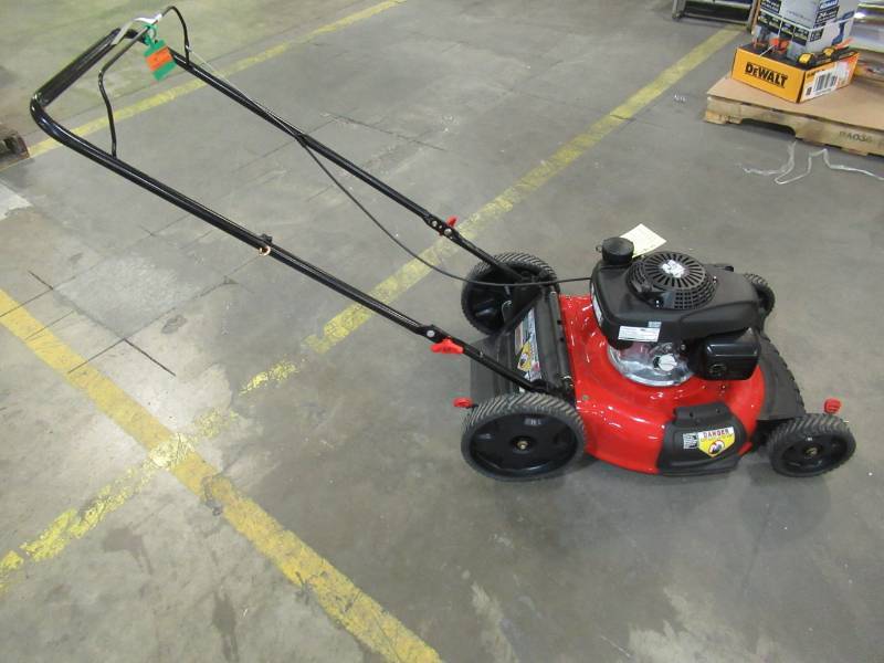 lot 171 image: Troy-Bilt 21 in. 160cc GVC160 Honda Gas 3-in-1 High Rear Wheel Walk Behind Push Mower with Tri-Action Cutting System, TB160 - Bad Rear Wheel, Missing Blade.