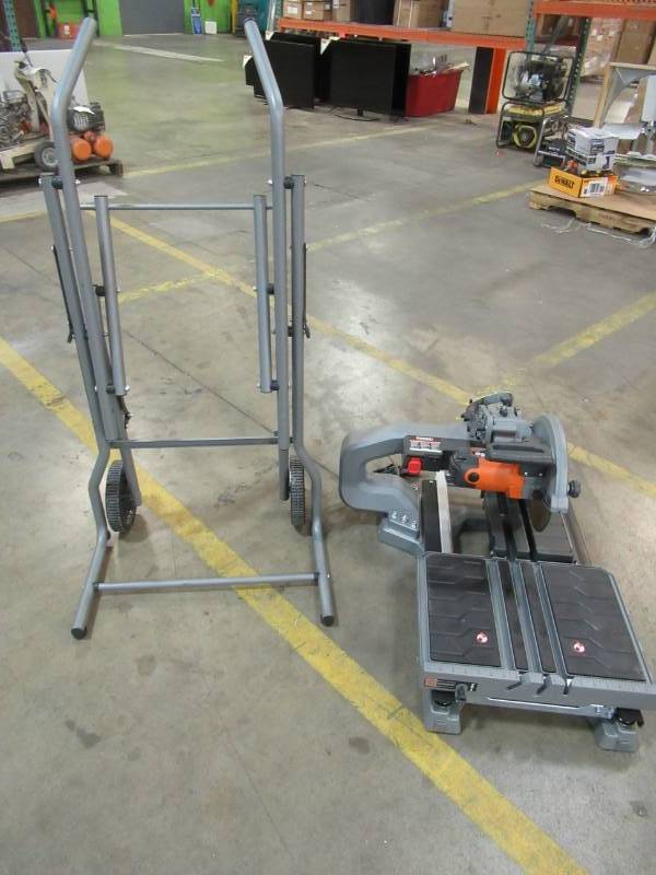 ridgid 10 in wet tile saw with stand