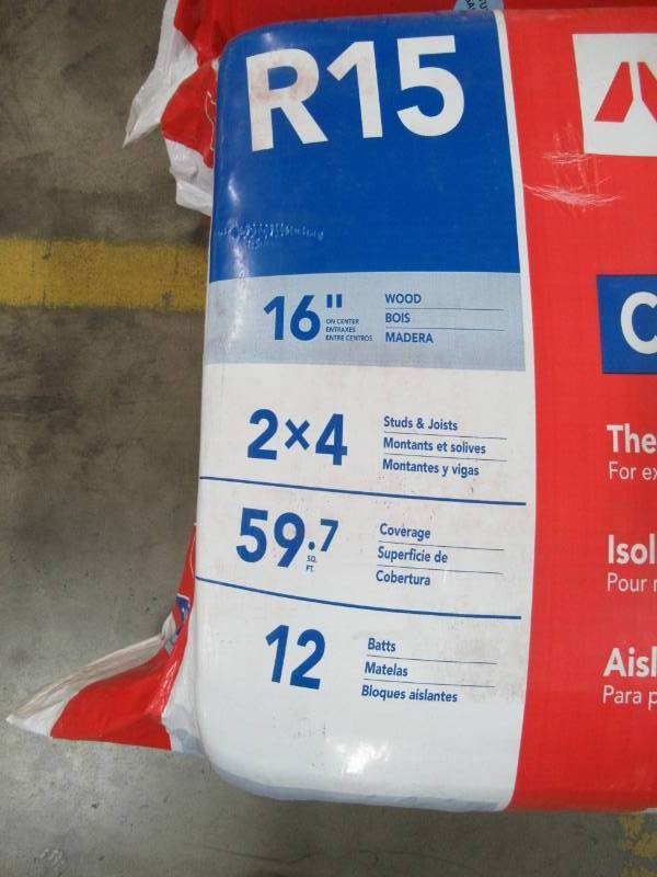 lot 34 image: Rockwool ComfortBatt 3-12 in. x 15-14 in. x 47 in. R-15 Fire Resistant Wool Insulation, RXCB351525 - 2 Bags