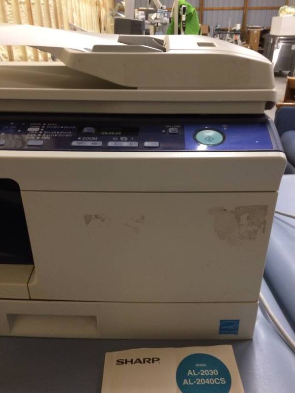 lot 17 image: Sharp AL-2030 Digital Laser Printer and Copier - Printed Test Page And Works As it Should - Comes With Manual Too