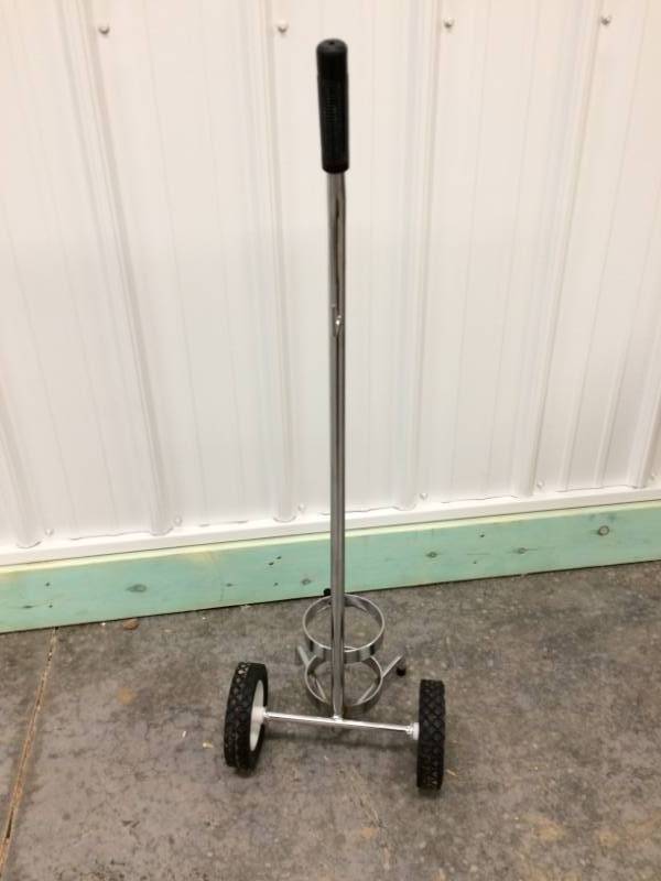 lot 25 image: MOBILE OXYGEN TANK HOLDER