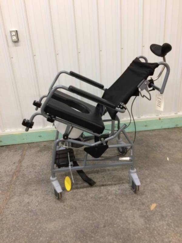 lot 35 image: WOW LIKE NEW CONDITION MSRP $2300&nbspActiveaid 285 Tilt-In-Space Commode Shower Chair