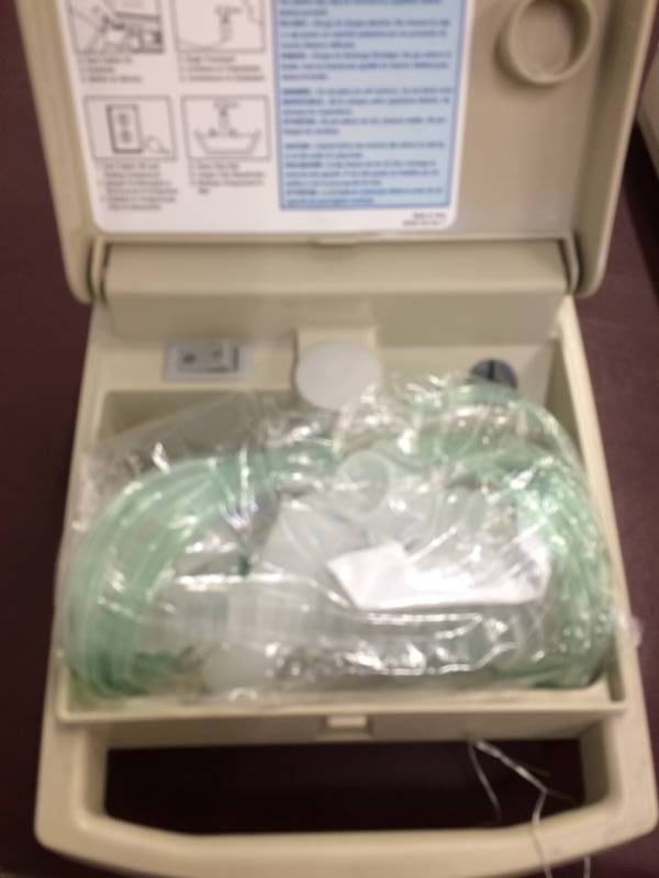 lot 47 image: Devilbiss 4650D Pulmo Mate Compressor Nebulizer - NEW IN PACKAGE TUBES ETC INSIDE