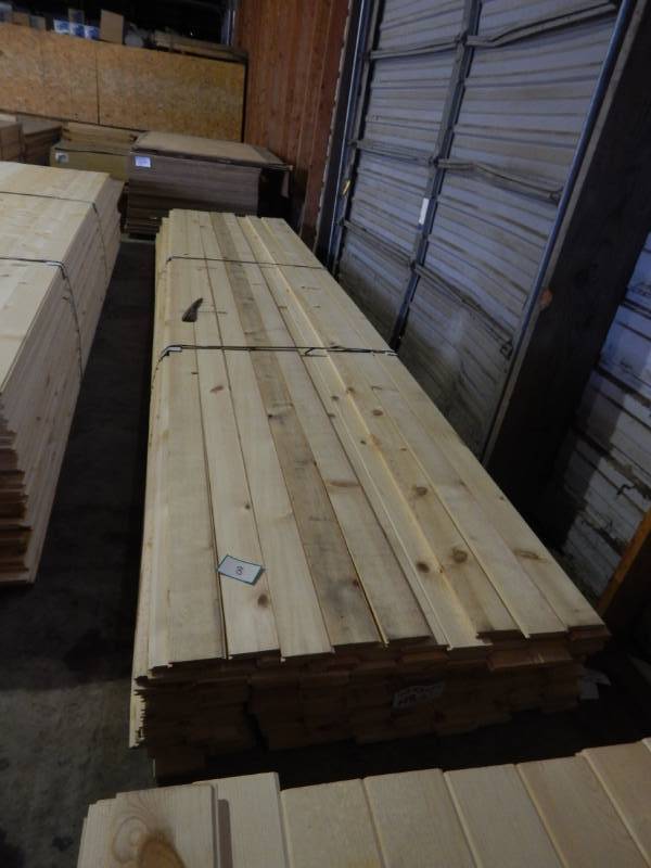 lot 8 image: 1 x 5 #3 Pine WP4 Tongue & Groove Paneling