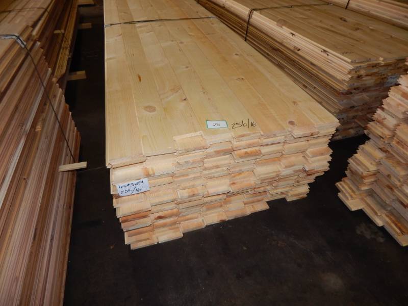 lot 23 image: 1 x 6 #3 Pine WP4 Tongue & Groove Paneling