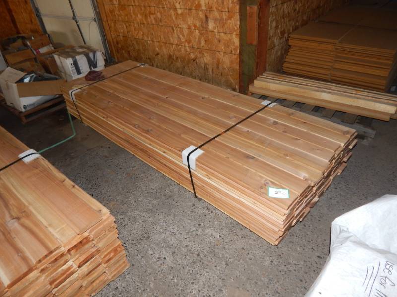 lot 27 image: 1 x 5 Cedar WP4 Tongue & Groove Paneling