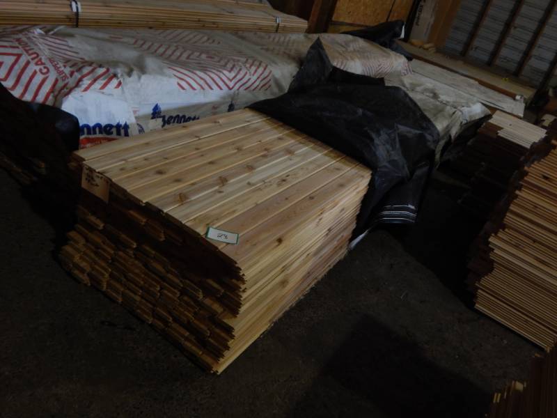 lot 28 image: 1 x 4 Cedar WP4 Tongue & Groove Paneling