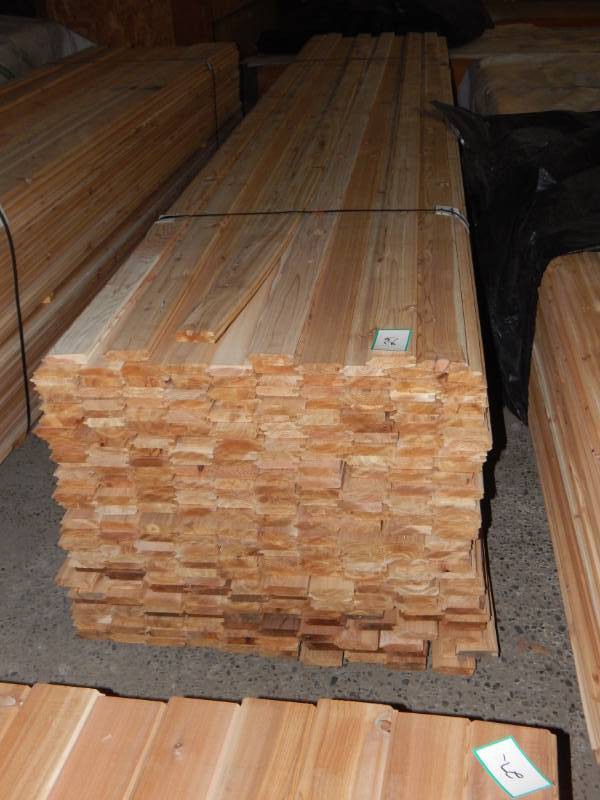 lot 29 image: 1 x 4 Cedar WP4 Tongue & Groove Paneling
