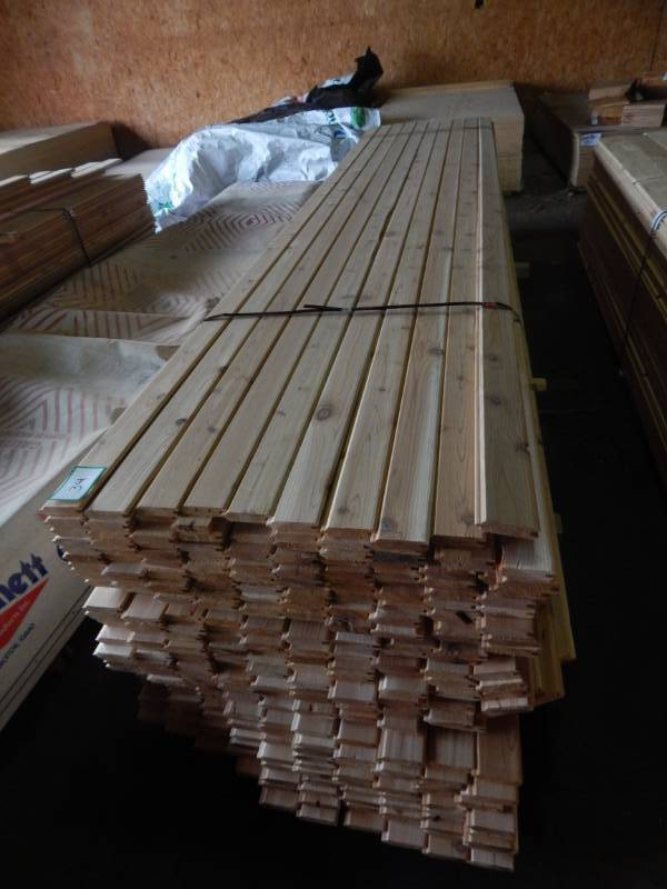 lot 34 image: 1 x 4 Cedar WP4 Tongue & Groove Paneling