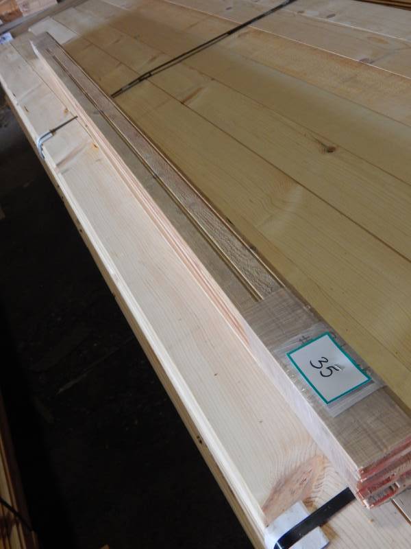 lot 35 image: 38 x 4 Cedar Beaded Ceiling Tongue & Groove Paneling
