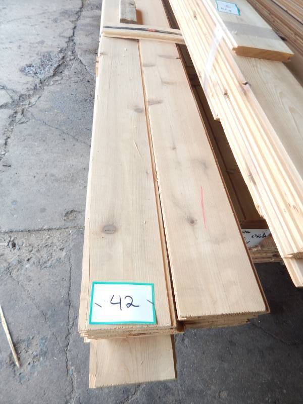lot 42 image: 38 x 6 Cedar WP4 Tongue & Groove Paneling