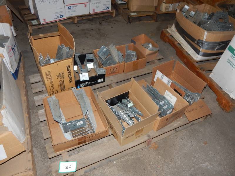 lot 82 image: 1 Pallet of various Metal Construction Hangers