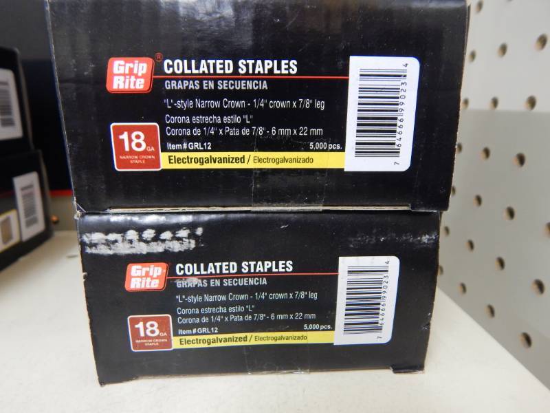 lot 87 image: 18 Gauge Narrow Crown Staples