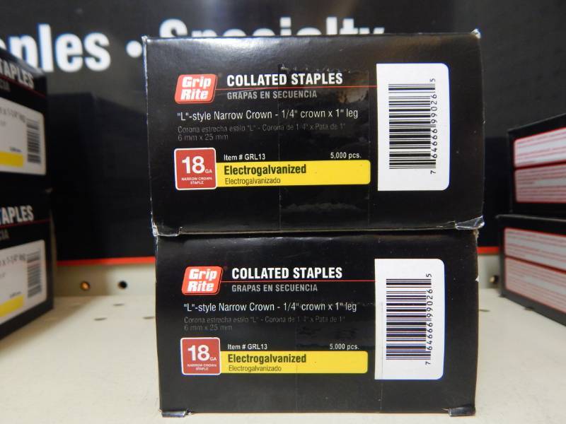 lot 88 image: 18 Gauge Narrow Crown Staples