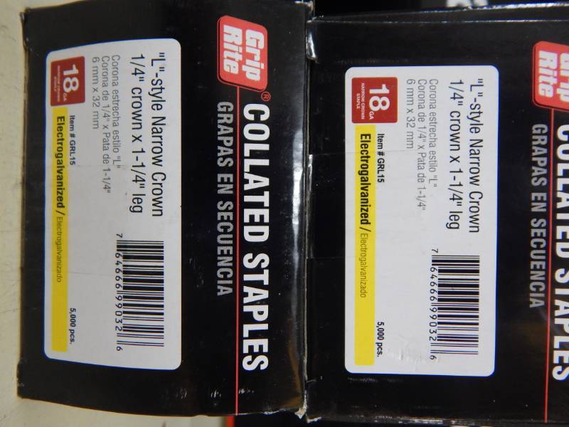 lot 89 image: 18 Gauge Narrow Crown Staples