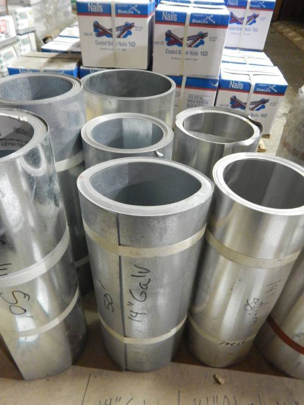 lot 102 image: 14 Galvanized Roll Valley