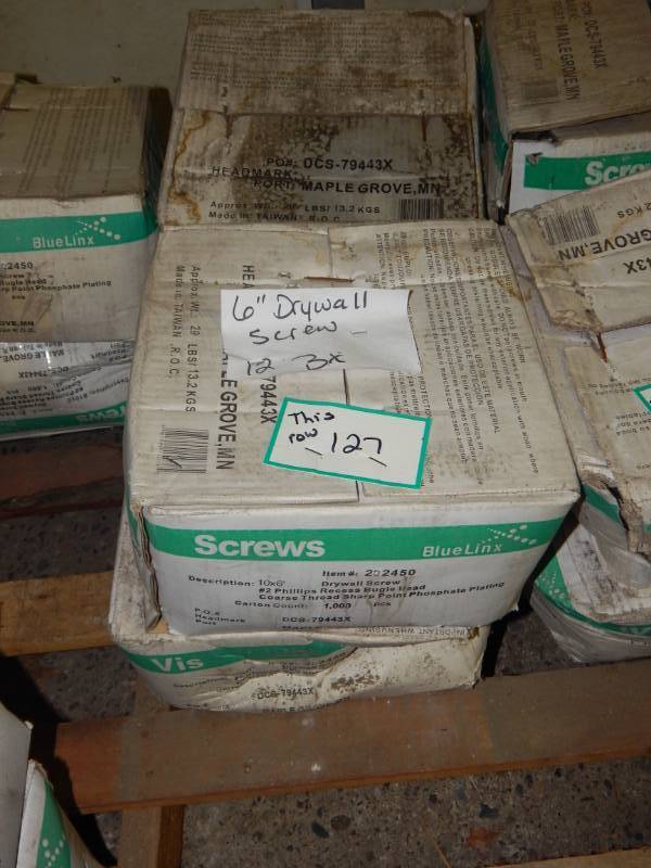 lot 127 image: 6 drywall screws