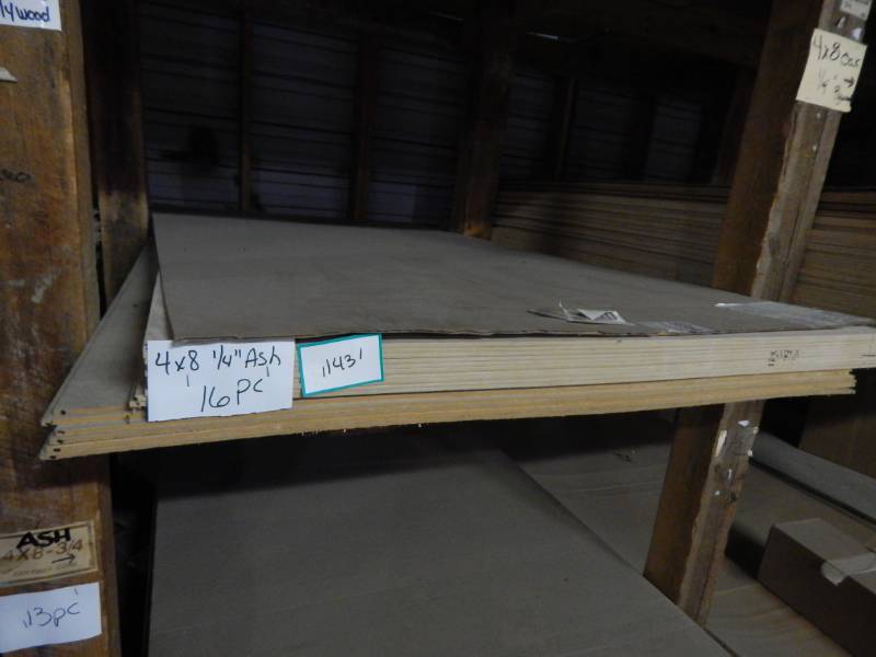 lot 143 image: 4 x 8 x 14 ash sheeting