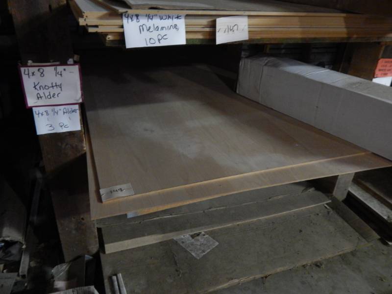 lot 149 image: 4 x 8 x 14 alder sheeting