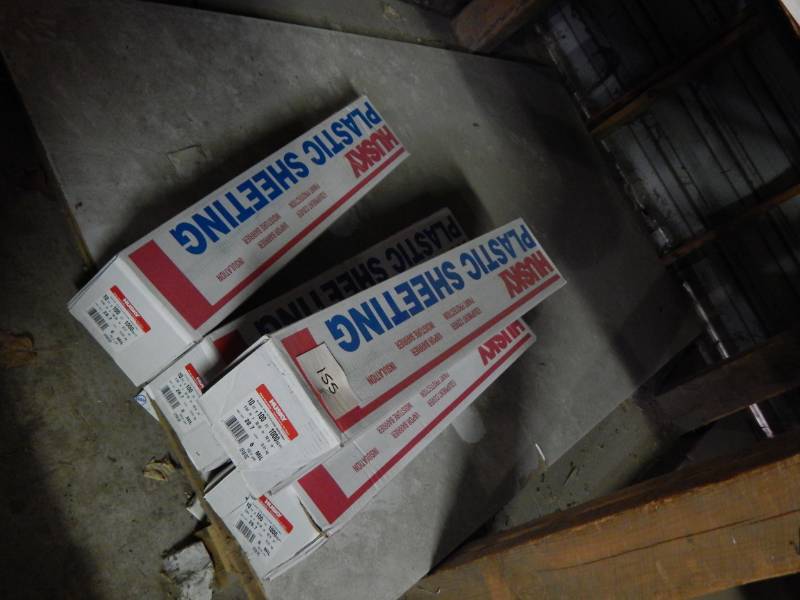 lot 155 image: 6 mil x 10 x 100 clear poly sheeting