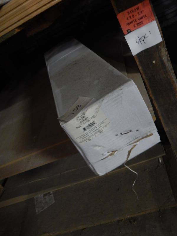 lot 158 image: 4 mil x 24 x 100 clear poly sheeting