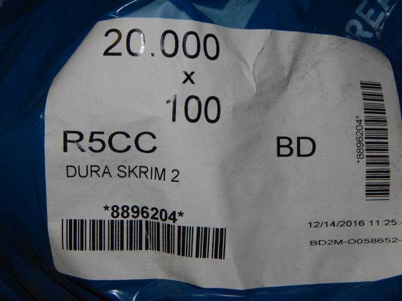 lot 153 image: 6 mil x 20 x 100 reinforced clear poly sheeting