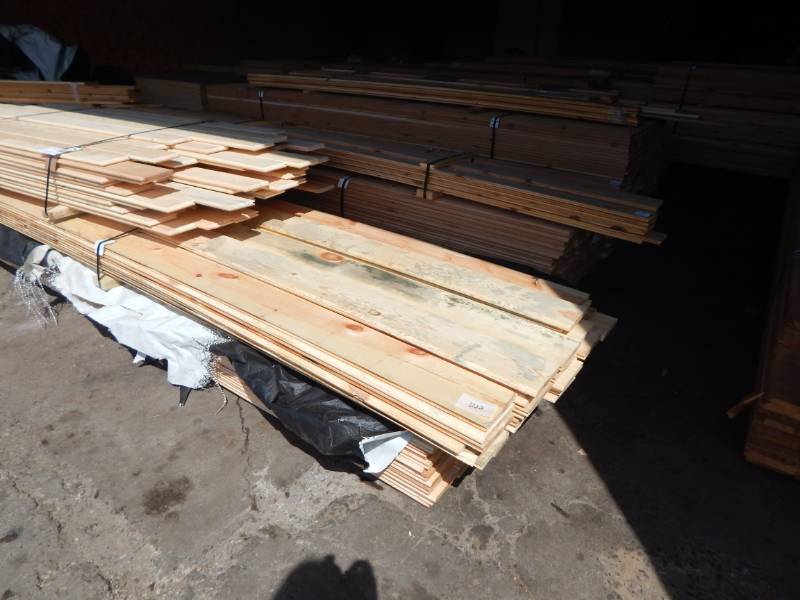 lot 222 image: 1 x 8 #3 Pine WP4 Tongue & Groove Paneling