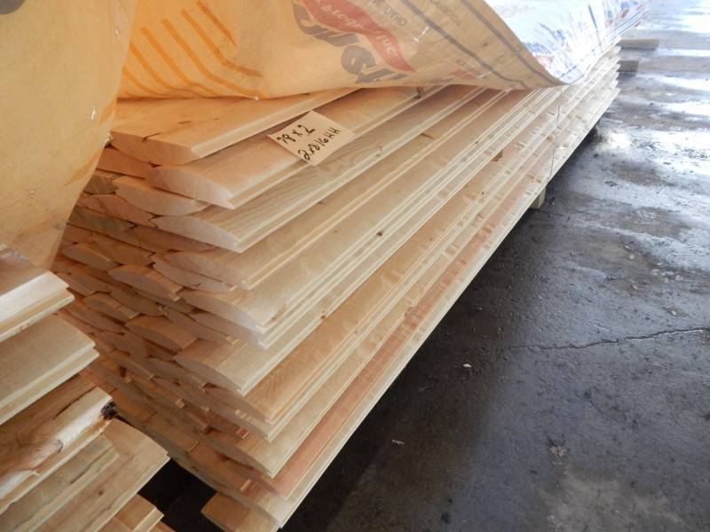 2" x 8" Pine Hand Hewn Log Siding Deerwood Lumber Liquidation Auction
