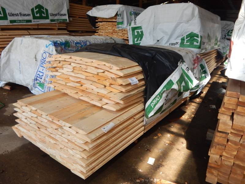lot 252 image: 2 x 8 Pine Hand Hewn Log Siding