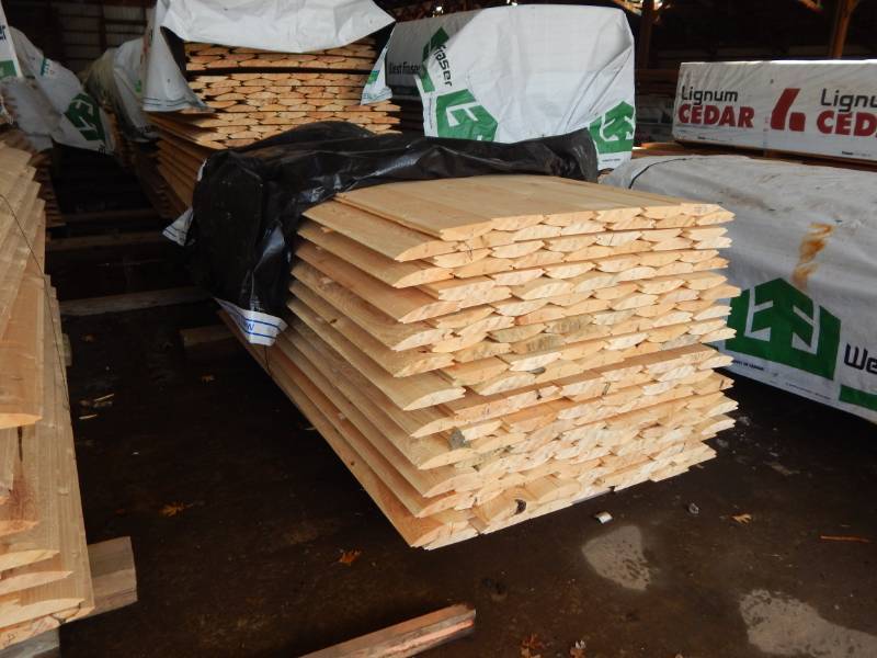lot 253 image: 2 x 8 Pine Hand Hewn Log Siding