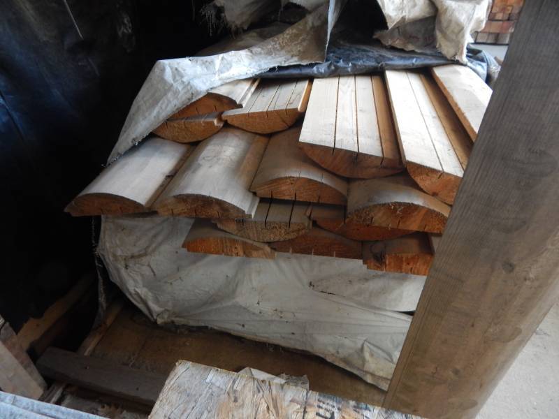 lot 270 image: 3 x 10 Pine Hand Hewn Log Siding