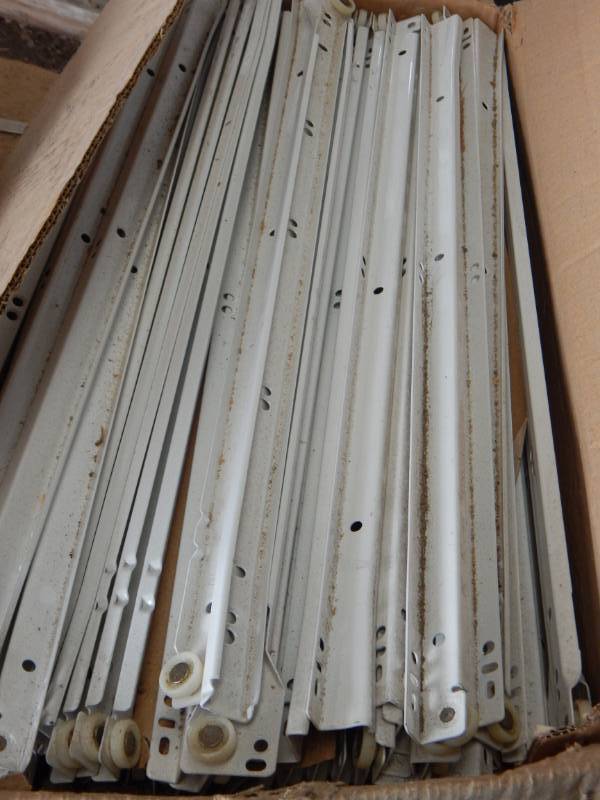 lot 280 image: white cabinet drawer slides