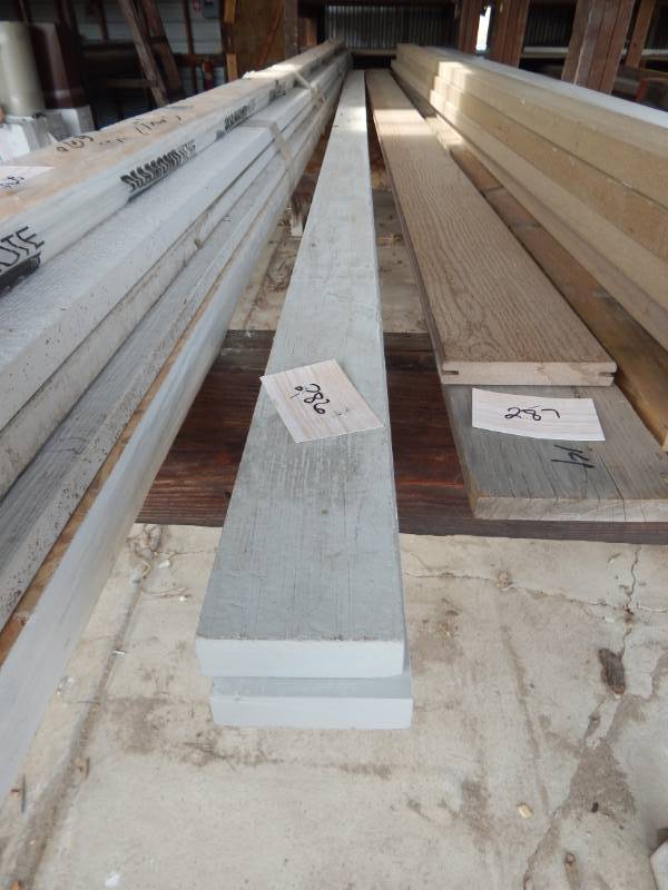 lot 286 image: White pvc trim boards