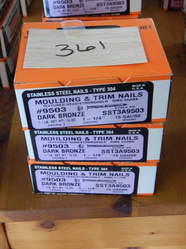 lot 361 image: Bronze Fascia Nails