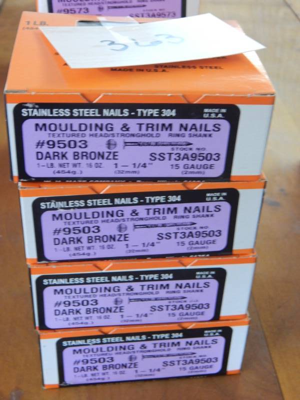 lot 363 image: Bronze Fascia Nails