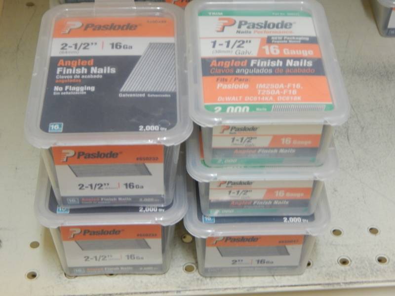 lot 381 image: Paslode Angled Finish Nails