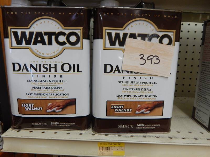 lot 393 image: Watco Danish Oil Stains