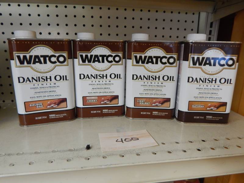 lot 400 image: Watco Danish Oil Stains
