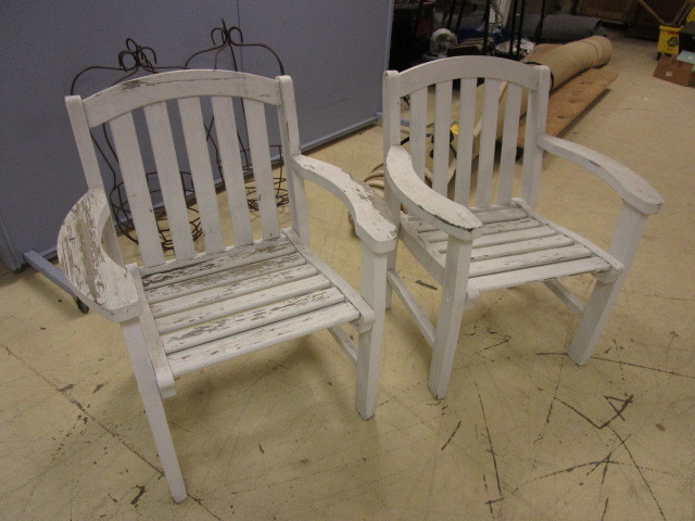 lot 240 image: RUSTIC PATIO CHAIRS