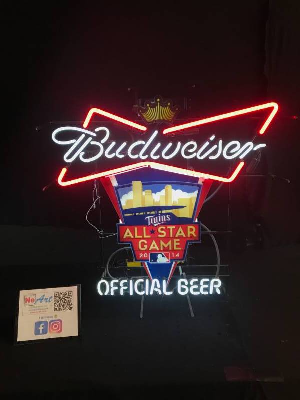 lot 2 image: Budweiser Bud MN Twins All-Star neon